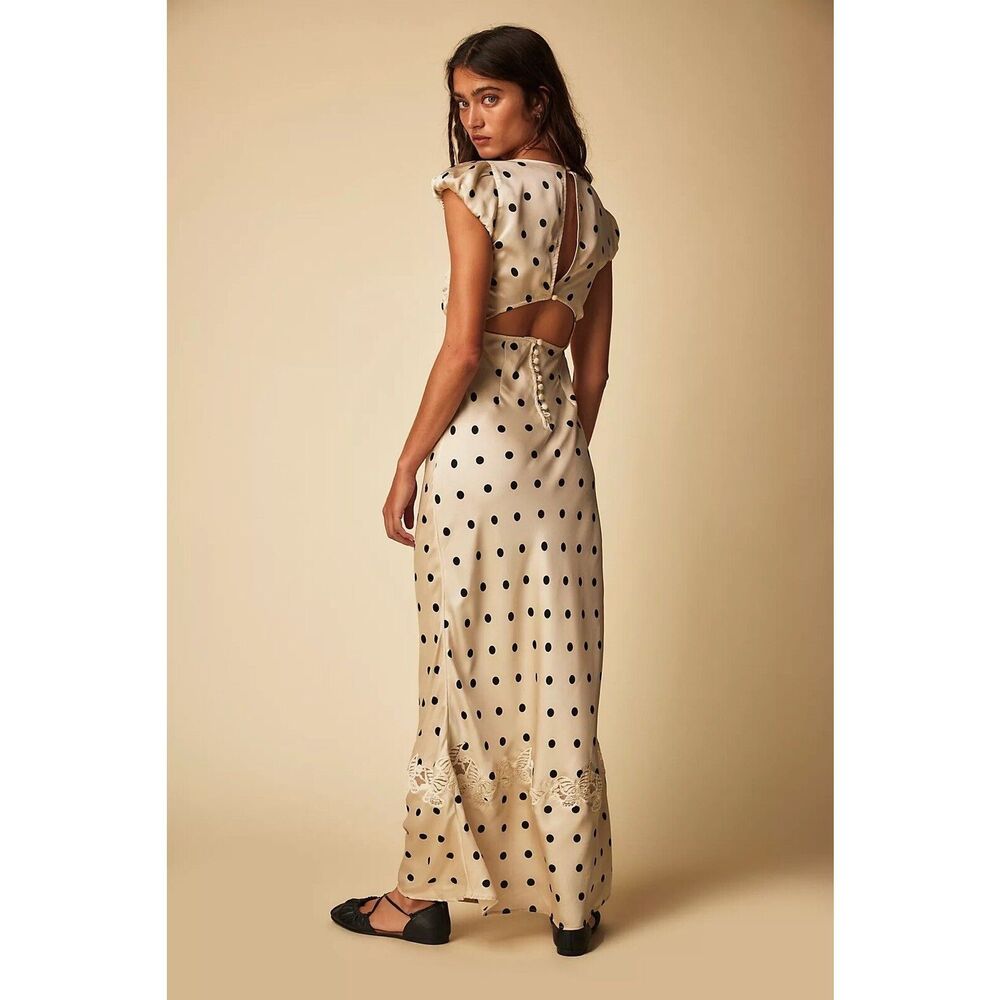 New Free People Butterfly Babe Maxi Dress Size M - Picture 6 of 16